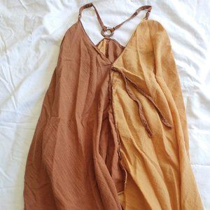 Flowy Kerchief Tank-Dress